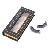 Arison 3D Mink Lashes False Fake Eyelashes Wispy Strips Silk Reusable Handmade Real Long Fur Soft Dramatic Natural Look 1 Pair Package for Women Makeup