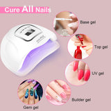 150W UV LED Nail Lamp,Yivon Nail-Light Dryer for Gel and Regular Polish with 4 Timers, Nail Art Tools for Manicure and Pedicure