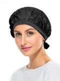 100% Mulberry Silk Night Sleeping Cap Bonnet Hats for Women, Chemo Caps Cancer Headwear Skull Cap,Very Silky & Comfortable