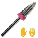 C & I Typhoon Bit, 2 Way, Fast Remove Acrylics or Gels, Both for Left Handed & Right Handed, Carbide Nail Drill Bit Electric Manicure Drill & Accessory (3XC)