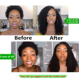 12 pcs Kinky Curly Clip ins Extensions Natural Hair Clip in Afro 3C 4A Curly Human Hair Extensions Black Remy Hair for Black Women 1b, Upgrade 120g/set, 25 clips YALI (20 inch, Kinky curly)