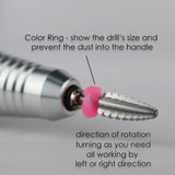 C & I Typhoon Bit, 2 Way, Fast Remove Acrylics or Gels, Both for Left Handed & Right Handed, Carbide Nail Drill Bit Electric Manicure Drill & Accessory (3XC)