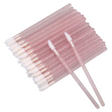 300PCS Glitter Crystal Lip Brush, Disposable Lip Brushes Lip Gloss Applicators Lipstick Gloss Wands Applicator Perfect Makeup Tool Kits (Pink)