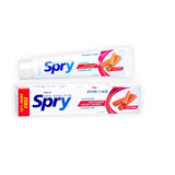 Spry Cinnamon Xylitol Toothpaste (2-pack) Non-Fluoride Bundle with WELdental Xylitol Sponge Floss (1)