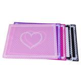 ONNPNN Nail Art Silicone Hand Pillow Cushion Foldable Manicure Table Mat Desk Pad Practice Workspace Design Plate Arm Rest Cover Cute Dot Lace Pattern Washable Beauty Care Salon Tool, Rose Red