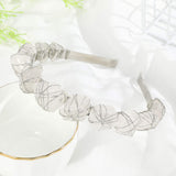 Raw Crystal Quartz Crown Headband - Handmade Natural Quartzite Rhinestone Hairband Crown for Women Halloween Costume Headwear Accessories (Transparent)