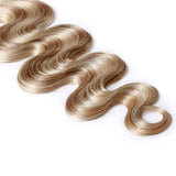 SEGO Wavy Remy Tape In Hair Extensions Human Hair Extensions Tape In Real Hair Body Wave Highlight Skin Weft Tape In Human Hair Extensions Seamless 40 Pieces Ash Blonde&Bleach Blonde 22 Inch 100 Gram