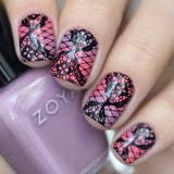 Whats Up Nails - Lace Stamping Plates 2 pack (A002, B004) for Nail Art Design