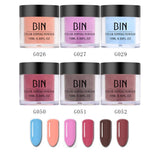 Dip Powder Nail Starter Kit Acrylic Dipping System 6PCS Nails Dip Powder Without Lamp Cure Natural Dry Nail Art Powder Nail Art Mirror Effect 7g / Pot