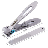 Nail Clippers for Thick Nails - DRMODE 15mm Wide Jaw Opening Extra Large Toenail Clippers Cutter with Nail File for Thick Nails, Heavy Duty Fingernail Clippers for Men, Seniors