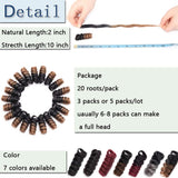 3 Packs Synthetic Jumpy Wand Curl Crochet Braids Hair Jamaican Bouncy Twist Hair 10 inch Toni Curl Crochet Hair Extensions Saniya Curly For Black Women 20 Roots/Pack(3 packs,Black to Coffee Brown)