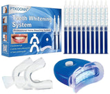 Teeth Whitening Kit,Home Teeth Whitening Kit,Teeth Whiten Gel Kit,White Dental Care Gel Tooth Bleaching Kit,Reusable Dental Whitening Kit,Teeth Whitening to Yellow Teeth and Smoke Marks Black Teeth