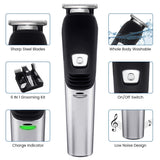 Beard Trimmer Hair Trimmer for Men,MIGICSHOW Hair Clippers Waterproof 6 in 1 Grooming Hair Cutting Kit Mustache Trimmer Body Groomer Trimmer for Nose Ear Facial Hair Precision Trimmer USB Rechargeable