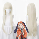 Yomoduki Runa Wig Anime Kakegurui Twin Cosplay Hair Cute Wig for Halloween Party Beige