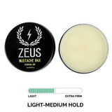 ZEUS Mustache Wax - 1 oz - Light Hold, Conditioning Wax for Men! (3 PACK)