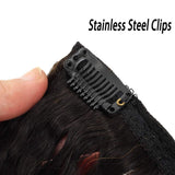 Seelaak Ombre Brown Curly Clip in Hair Extensions Brazilian Virgin Remy Hair Kinky Curly Clip Ins Human Hair Extension