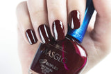 Masglo Nail Polish Glamour Set 4 Pcs Favorite Shades of Red Color - Kit 4 Esmaltes Colores Rojos 0.5 Fl. Oz.