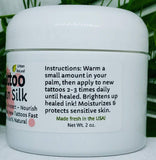 Urban ReLeaf TATTOO SKIN SILK! Heal new ink fast! Brighten old tats! 100% Natural Shea Butter Salve Goo Ointment, Cream Lotion Protect! Vegan. Healing Botanicals!