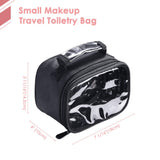 Byootique 420D Clear Nylon Makeup Travel Toiletry Bag Portable Lightweight Mini Transparent Cosmetic Storage Organizer S