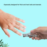 Nail Clipper for Thick Nails– Semeida Ultra Wide Jaw Opening Nail Clippers Toenail Cutter with Nail File, Men & Women Pedicure nail clippers(Silver)
