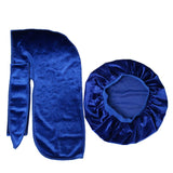 Velvet Durag and Bonnets Set for Men and Women (2 pcs)