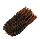 6 Packs Wand Curly Braids Jamaican Bounce African Collection Havana Mambo Twist Braid 20 Strands Synthetic Crochet Braiding Hair Extensions (12inch, T30)