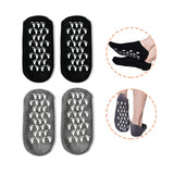 Gel Socks, Moisturizing Socks, Soft Moisturizing Gel Socks, Gel Spa Socks For Repairing and Softening Dry Cracked Feet Skins, Gel Lining Infused with Essential Oils and Vitamins (Black & Gray) …