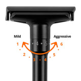 QSHAVE Adjustable Double Edge Safety Shaving Razor Deluxe Set (Razor with Stand)