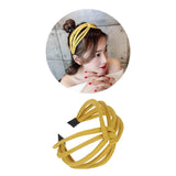 6 Pack Women Plain Black Red Yellow Green Cloth Fabric Covered Wide Hard Headbands Elastic Stretchy Hairbands Hair Clasps Holder Crown Headwrap Tiara Fascinators Headpiece Accessories