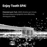 usmile U3 Electric-Toothbrush for Adults, Patented Sonic Tech, Rechargeable Last for 6 Months on 1 Charge, Pressure Sensor Automatic Timer, 2 Replacement Brush Heads, Ultra Whitening 12 Modes, Quiter