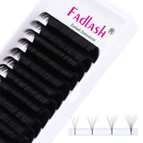 Volume Lash Extensions Easy Fan Volume Lashes 0.03 0.05 0.07 Self Fanning Eyelash Extensions C D DD Curl Rapid Blooming Lashes 8-25mm Length Supply (0.05-C, 21mm)