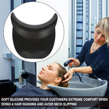 Hair Washing Neck Rest Cushion - Salon Spa Silicone Shampoo Bowl Gripper, Hair Washing Neck Support Rest Pillow Cushion for Sink