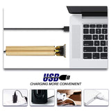 Professional Cordless Hair Trimmer,Hair Clippers For Men Clippers Barber Accessories, Noise Reduction Beard Trimmer Rechargeable Cordless Close Cutting T-Blade Trimmer (Golden)
