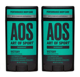 Art of Sport Men's Deodorant (2-Pack) - Victory Scent - Aluminum Free Deodorant for Men with Natural Botanicals Matcha and Arrowroot - High Performance Formula for Athletes - Goes on Clear - 2.7oz