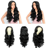 Persephone Synthetic Lace Front Wigs for Black Women Glueless Long Wavy Wigs with Natural Hairline Heat Resistant 22 Inches