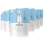 Method Gel Hand Soap Refill, Sweet Water, 34 Fl Oz (Pack of 6)