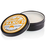 Lucky Franc's Alternative Water Based Hair Pomade Medium Hold Medium Shine Handmade in USA 4oz. Pompadour Side Comb Slick back Old School looks for men . Easy wash out. 1920's barbershop manly scent.