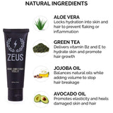 ZEUS Travel Beard Shampoo (2 oz) and Beard Conditioner (1.8 oz) Set for Men (Scent: Verbena Lime)