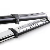 Duvolle"Rendezvous" Professional Titanium Straightening and Curling Iron, Extra-Long (110mm), Curved Styling Plates, Comes with Heat Resistant Glove.