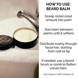 ZEUS Conditioning Beard Balm for Men - 2 Oz - Natural Softening Conditioner for Facial Hair (SCENT: Sandalwood)