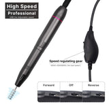 Nail Drill Machine, SHPTDJTIC Upgraded Professional Finger Toe Nail Care Electric Nail Polishing Machine Manicure Pedicure Kit Nail (black)