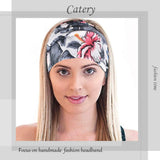 Catery Boho Headbands Stylish Floal Style Headband Headpiecce Bohemia Head Wrap Hair Band Cotton Elastic Fabric Hairbands Fashion Hair Accessories for Women and Girls(Pack of 6)