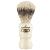 Emperor Super Badger Brush- Simpson Shaving Brushes - Faux Ivory Handle (2 Super)