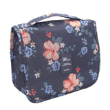 L&FY Multifunction Portable Travel Toiletry Bag Cosmetic Makeup Pouch Toiletry Case Wash Organizer (Navy blue star)