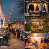 Outdoor String Lights 25 Feet G40 Globe Patio Lights with 26 Edison Glass Bulbs(1 Spare)