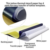 Tattoo Transfer Paper - Sotica 35 Sheets Tattoo Stencil Paper for Tattooing A4 Tattoo Thermal Paper Transfer Stencil Paper Tattoo Paper for Tattoo Supplies Kit