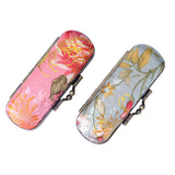 BCQLI 2 pcs Lipstick Case Silky Satin Fabric Cosmetic Case with Mirror,Random Assorted Colors