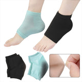 Nado Care Moisturizing Socks Lotion Gel for Dry Cracked Heels - Spa Gel Socks Humectant Moisturizer Heel Balm Foot Treatment Care Heel Softener Compression Cotton - 4 Pair
