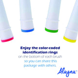 Alayna Replacement Brush Heads - Pack of 20 Generic Electric Toothbrush Heads Fits 7000, Pro 1000, 9600, 500, 3000, 8000, + More-