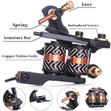 Complete Tattoo Kit - Romlon Tattoo Machine Kit for Beginners Tattoo Power Supply Kit Tattoo Inks 10 Tattoo Needles Liner Shader Coils Tattoo Machine Gun Tattoo Accessices Tattoo Kit Tattoo Supplies